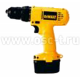 Аккумуляторная дрель DEWALT DW 907 K2 2 АКБ 12v/ 1,3Ah пласт. кейс 135795 (арт: DW135795)