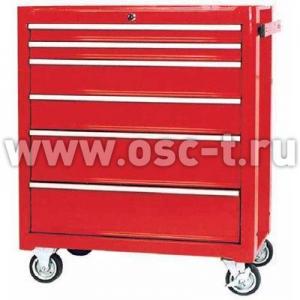 Телега инструментальная (BIG RED TBR3006-X TB2070BBS-B) 6 ящиков роликовые направляющие подкатн(арт: TBR3006-X)