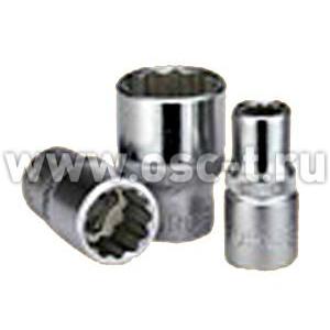 FORCE головка 1/4" короткая 4 мм 12-гр. (52904) (арт: 52904)