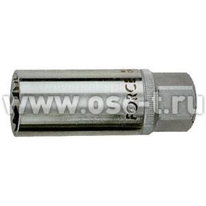 FORCE Головка 1/2" свечная 14 мм с магнитом (807414м) (арт: 807414M)