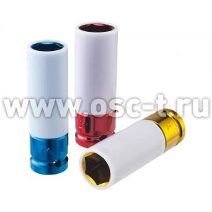 FORCE Головка 1/2" ударная  длинная 22 мм F4458522C с пластиковым покрытием (арт: 4458522C) 