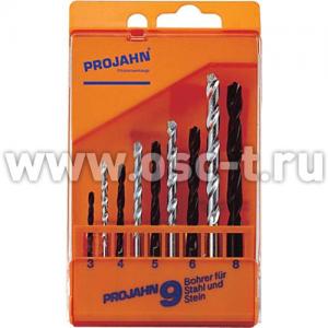 Набор свёрл PROJAHN 67030 комби 9 пр. 5 (мет.) + 4 (бетон) (арт. PR_67030)