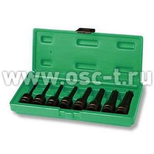 Набор ударных головок TORX 1/2" 78 мм 8 предметов JONNESWAY S06A408S / 048206 (арт. 48206)